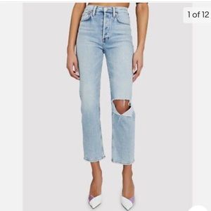 RE/DONE 70S STOVE PIPE JEANS in color: DENIM